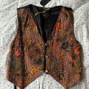 Vintage Embroidered Multicolor Vest